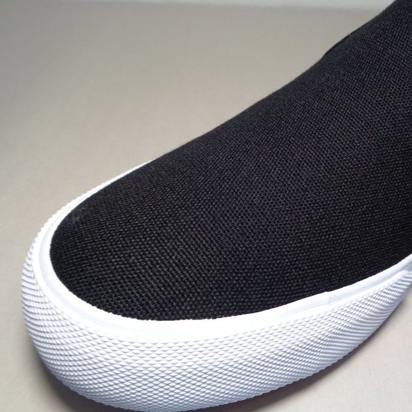 Hurley Size 10 M ARLO SLIP Black Canvas Sneakers Loafers New Men\'s Shoes